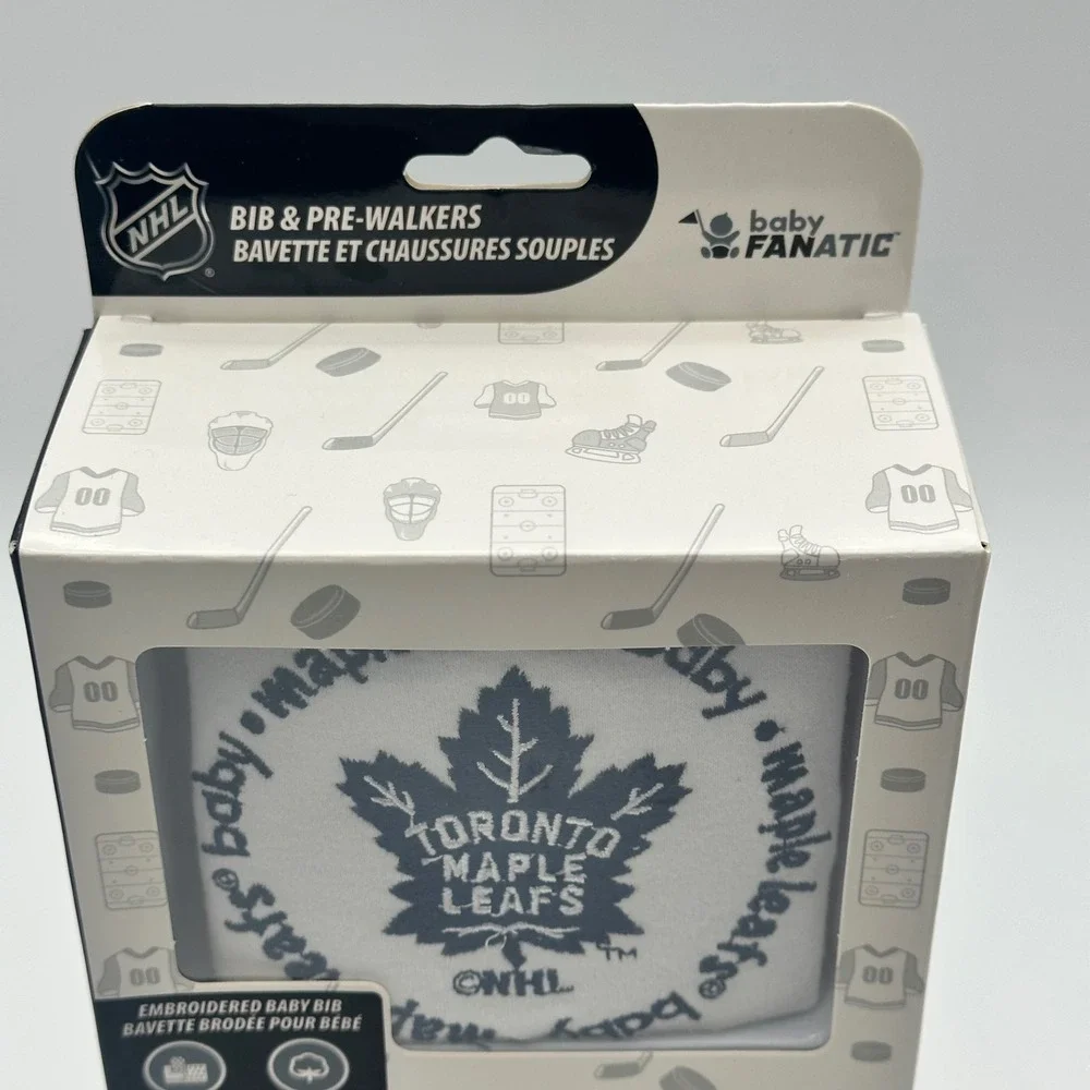 NHL Hockey Baby Toronto Maple Leafs Gift Set – Bib‎ and Shoes – FANATIC